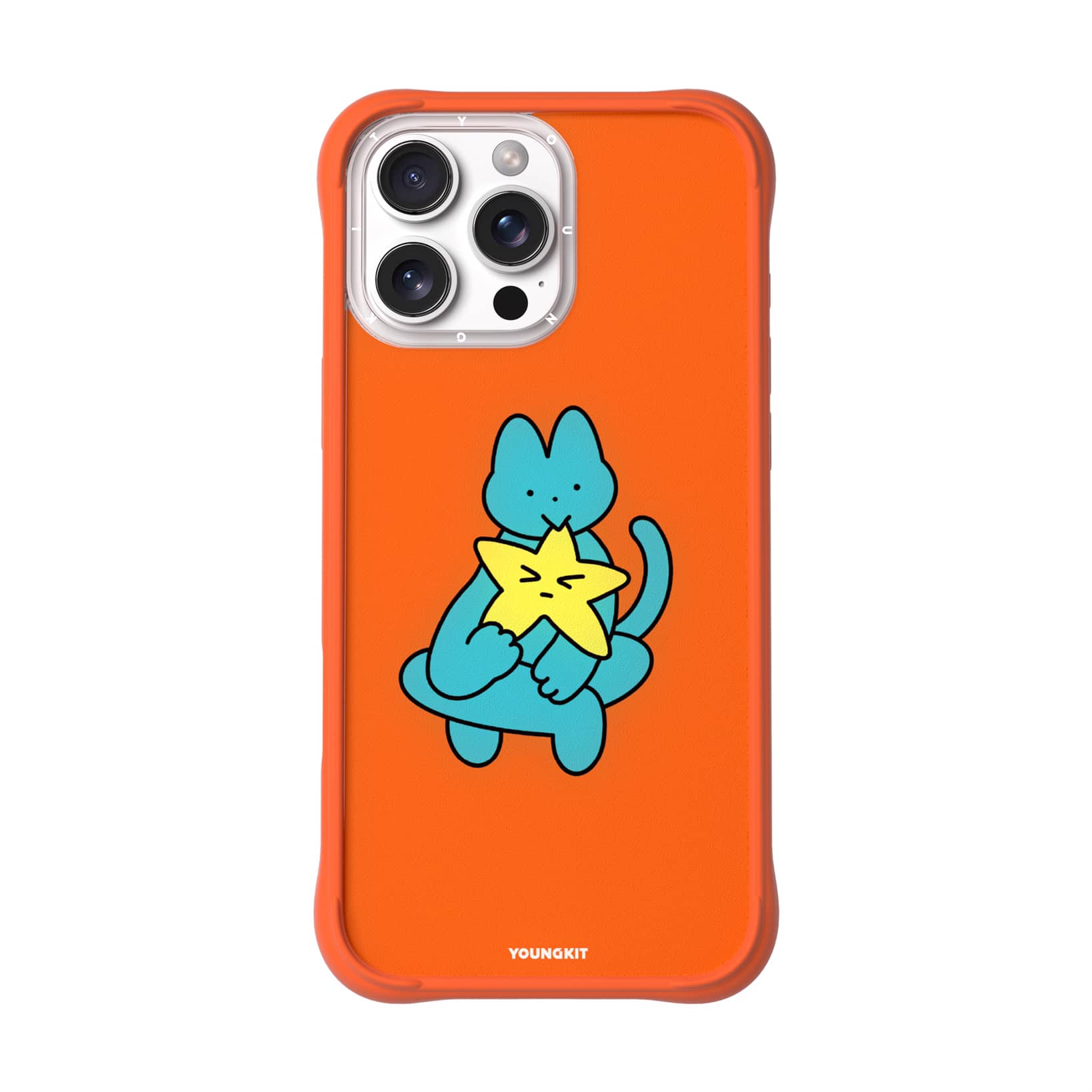 قاب Youngkit یانگ کیت Cat Diary Series نارنجی